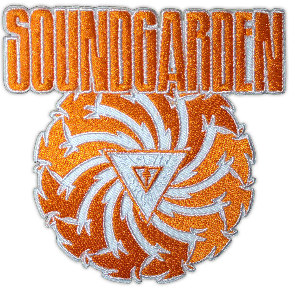 Soundgarden Patch: Badmotorfinger Orange on White