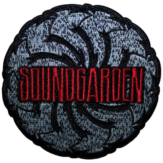 Soundgarden Patch: Logo Swirl B&W