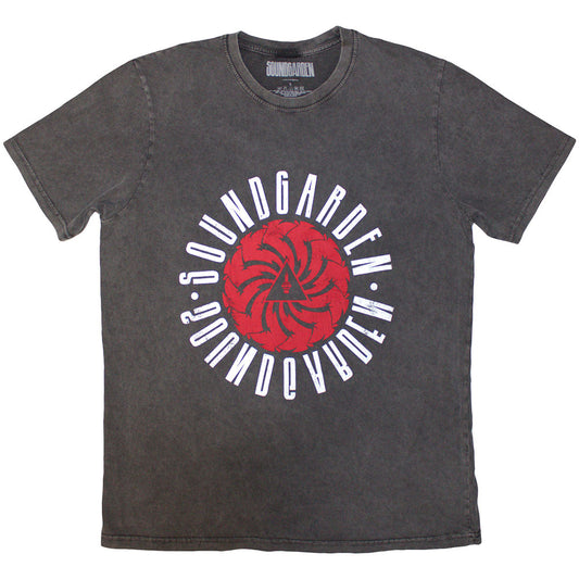 Soundgarden Stone Wash T-Shirt: Circle Logo
