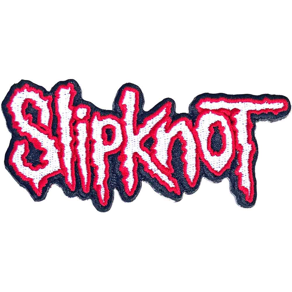 Slipknot Patch: Cut-Out Logo Red Border