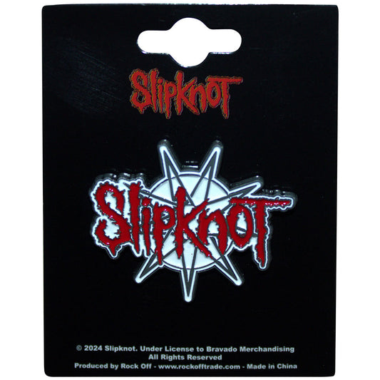 Slipknot Badge: 9-Point Star Logo