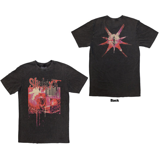 Slipknot Stone Wash T-Shirt: The End  So Far Barcode