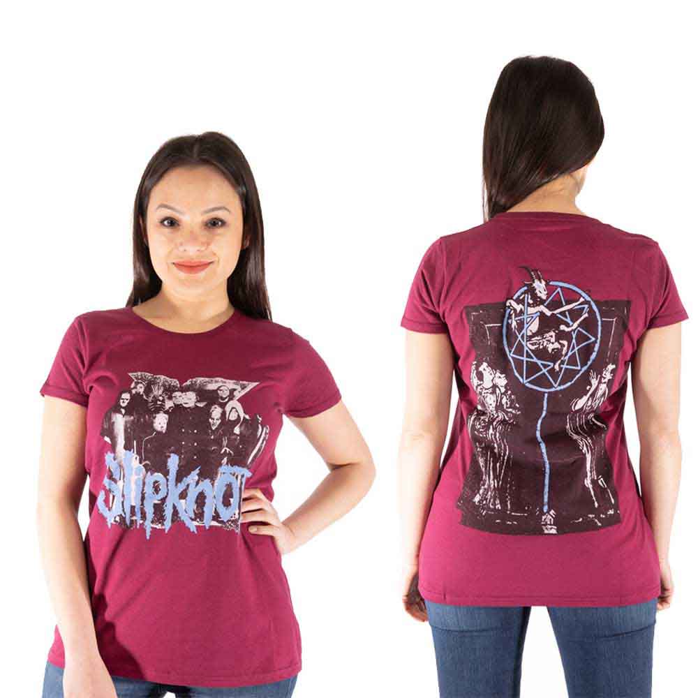 Slipknot Ladies T-Shirt: Goat Logo Demon