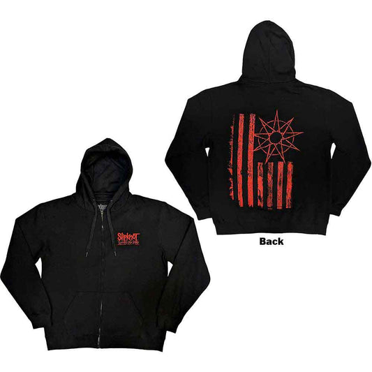 Slipknot Zipped Hoodie: 9-Point Flag