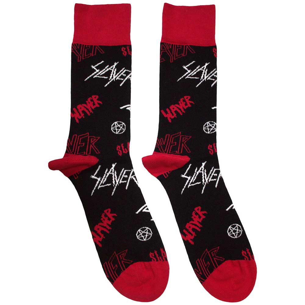 Slayer Socks: Logos Pattern