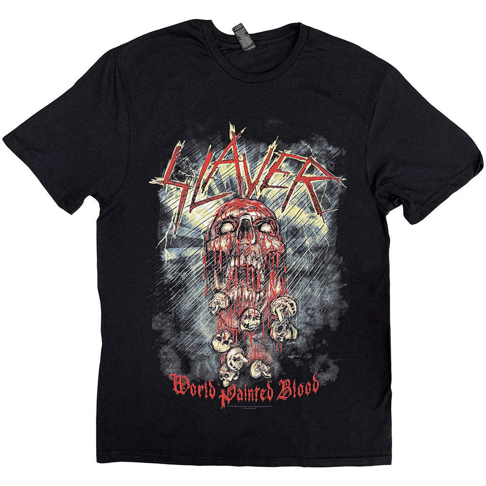 Slayer T-Shirt: World Painted Blood Skull