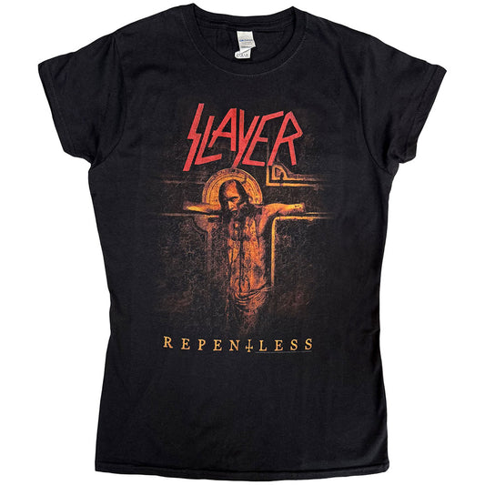 Slayer Ladies T-Shirt: Repentless Crucifix