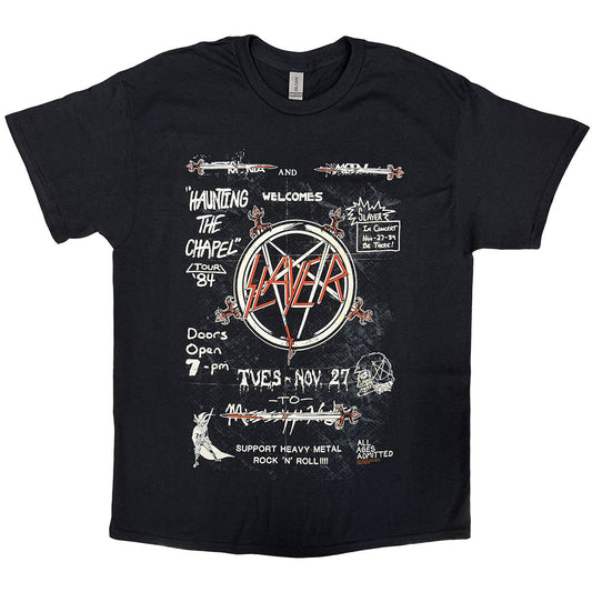 Slayer T-Shirt: Haunting 84 Flier
