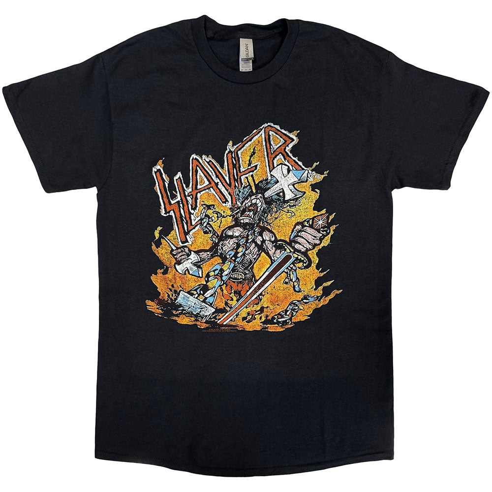 Slayer T-Shirt: Cartoon Flames