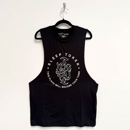 Sleep Token Vest T-Shirt: Tomb Text Ring
