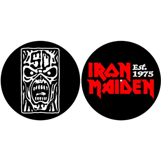 Iron Maiden Turntable Slipmat Set: Est 1975