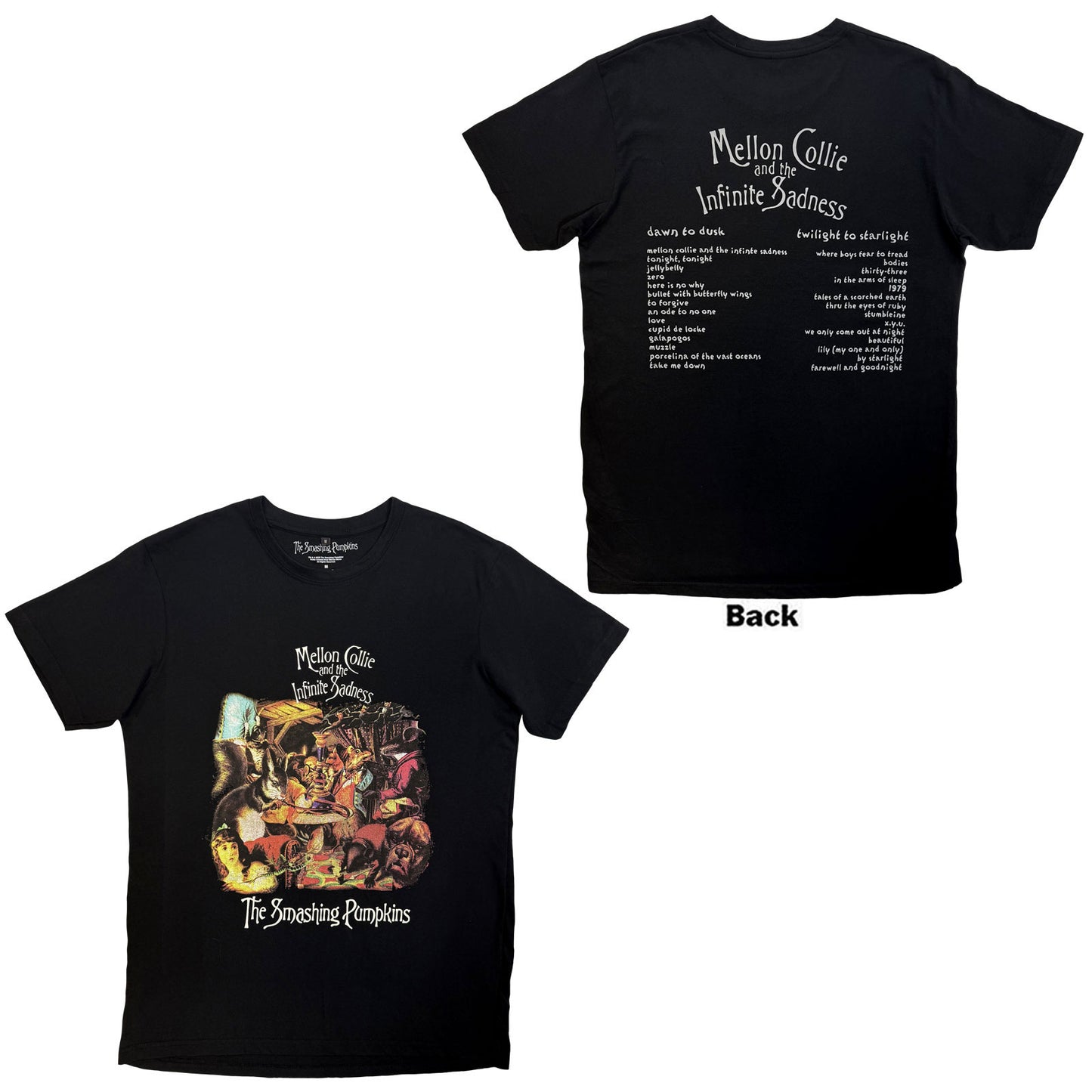The Smashing Pumpkins Carbon T-Shirt: Mellon Collie Animals