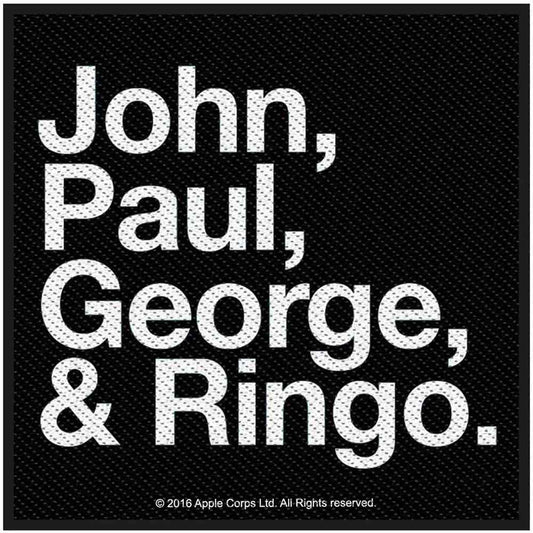 The Beatles Patch: John  Paul  George & Ringo