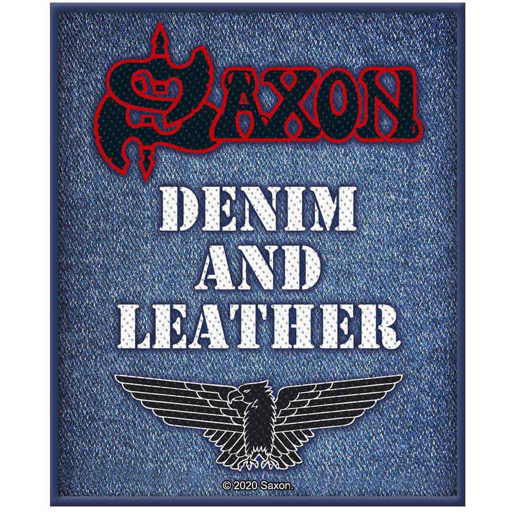 Saxon Patch: Denim & Leather