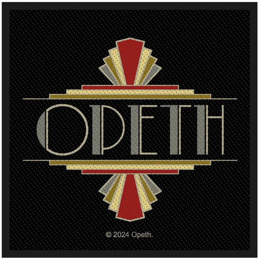 Opeth Woven Patch: Art Deco Logo