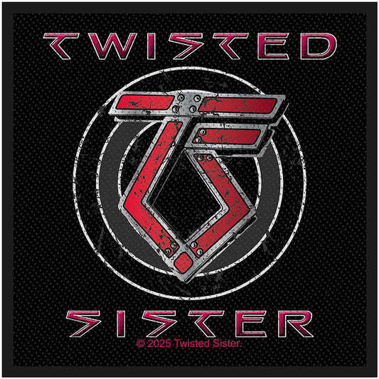 Twisted Sister Standard Woven Patch: TS Logo
