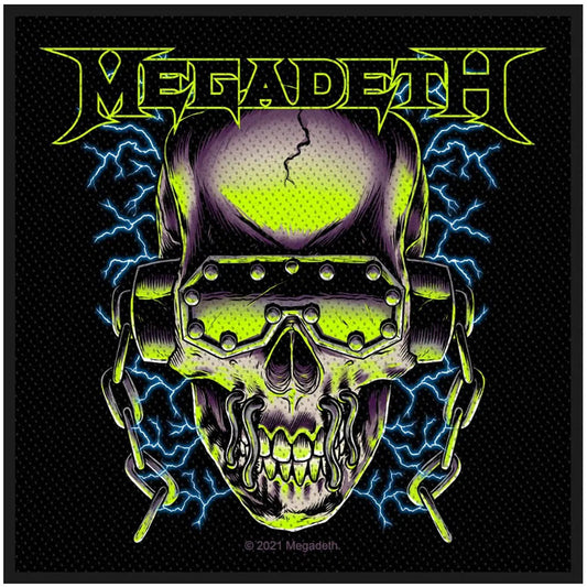 Megadeth Standard Woven Patch: Vic Rattlehead