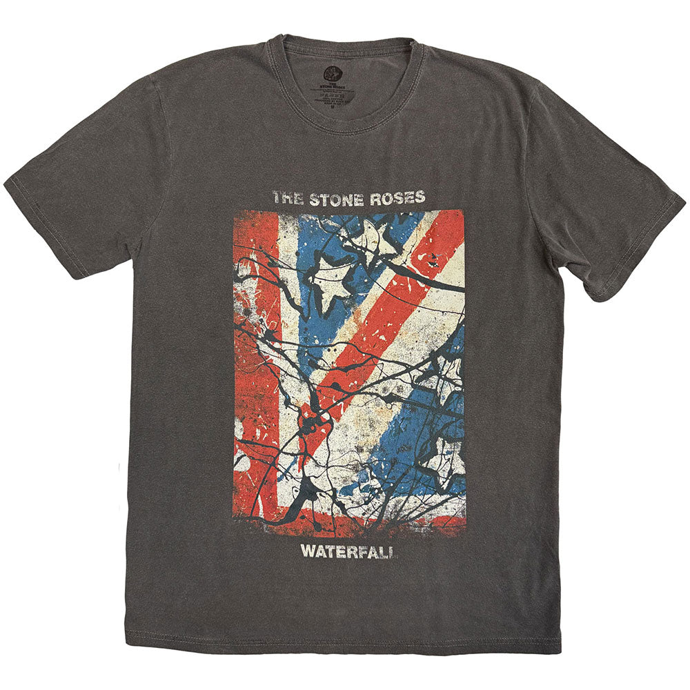 The Stone Roses Stone Wash T-Shirt: Waterfall Jumbo-Print Stone Wash