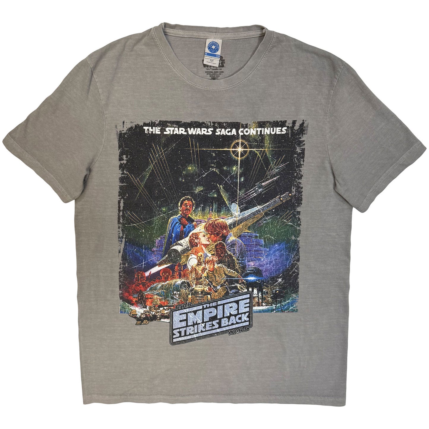 Star Wars Stone Wash T-Shirt: TESB Kiss