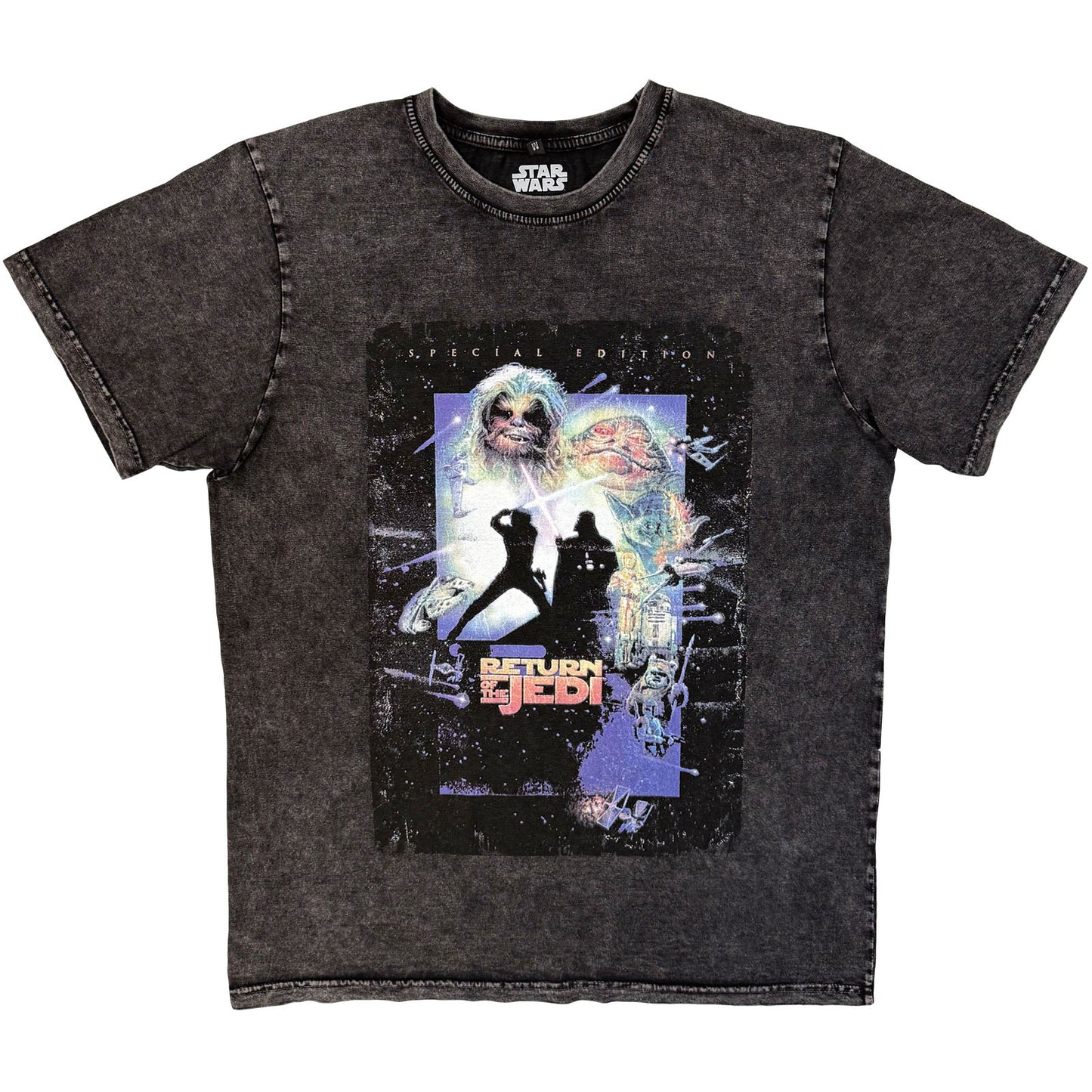 Star Wars Stone Wash T-Shirt: ROTJ Silhouette