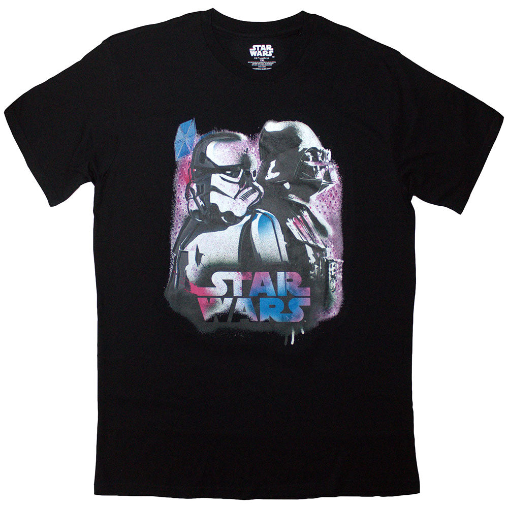 Star Wars T-Shirt: Vader & Trooper Neon