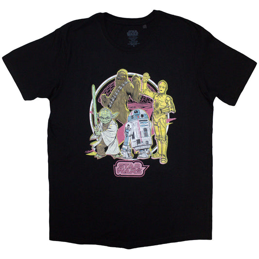 Star Wars T-Shirt: Heroes Neon