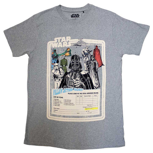 Star Wars T-Shirt: Villain Action Figures