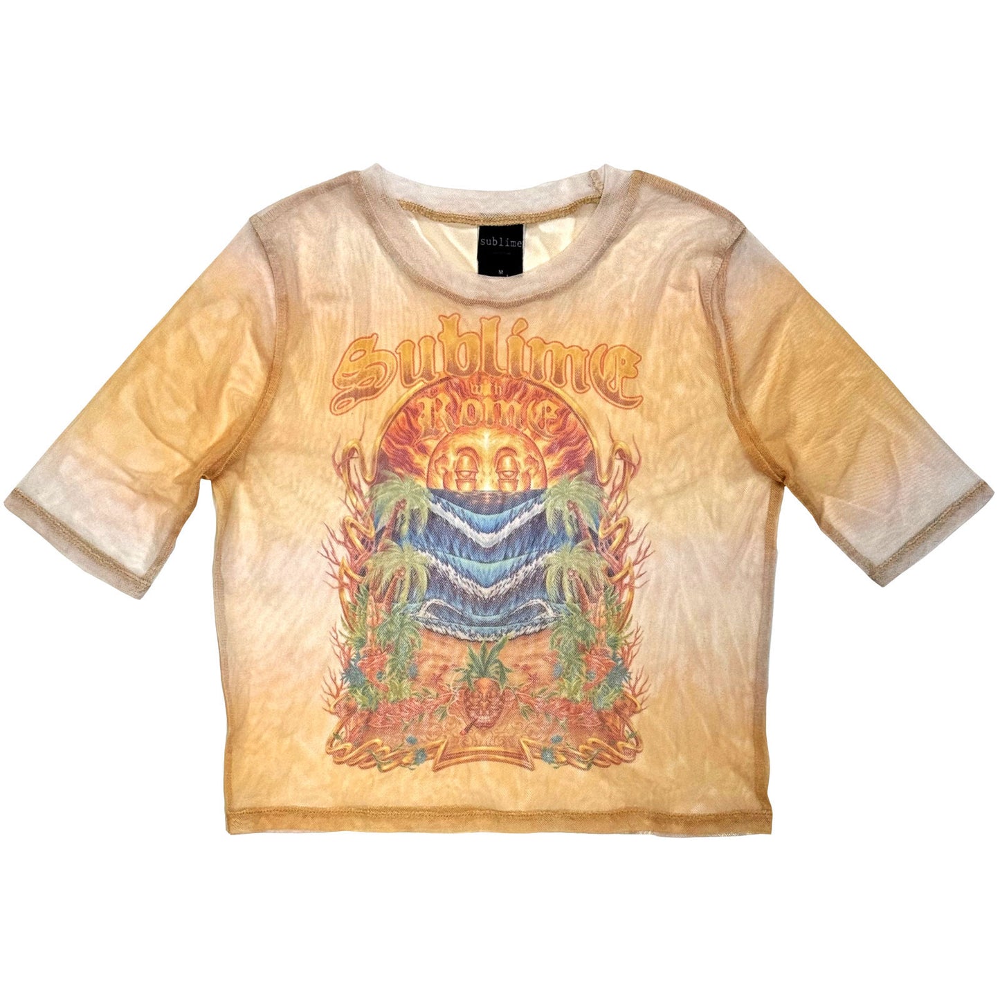 Sublime Ladies Mesh Crop Top: Summer Season