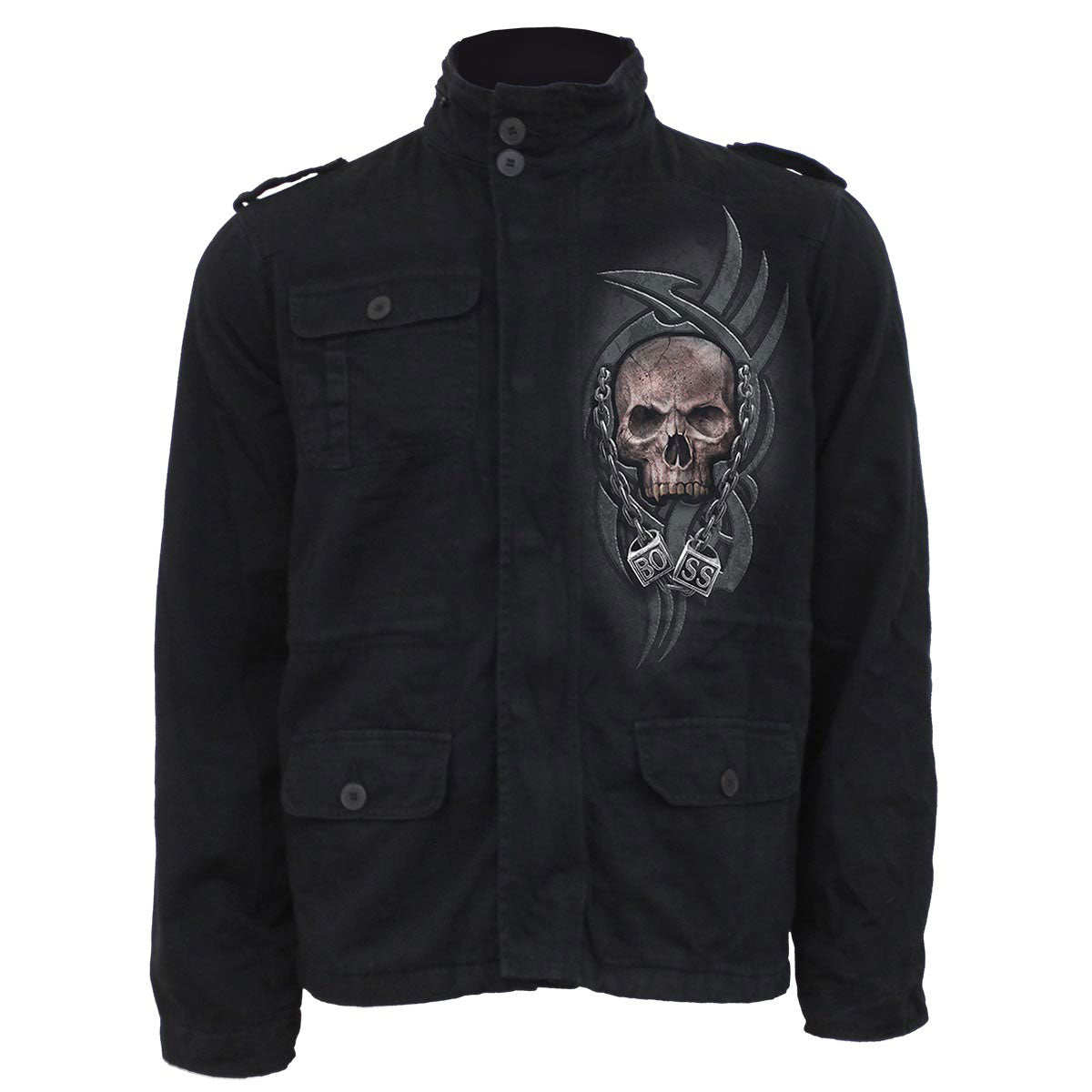 Spiral Military Jacket: Boss Reaper