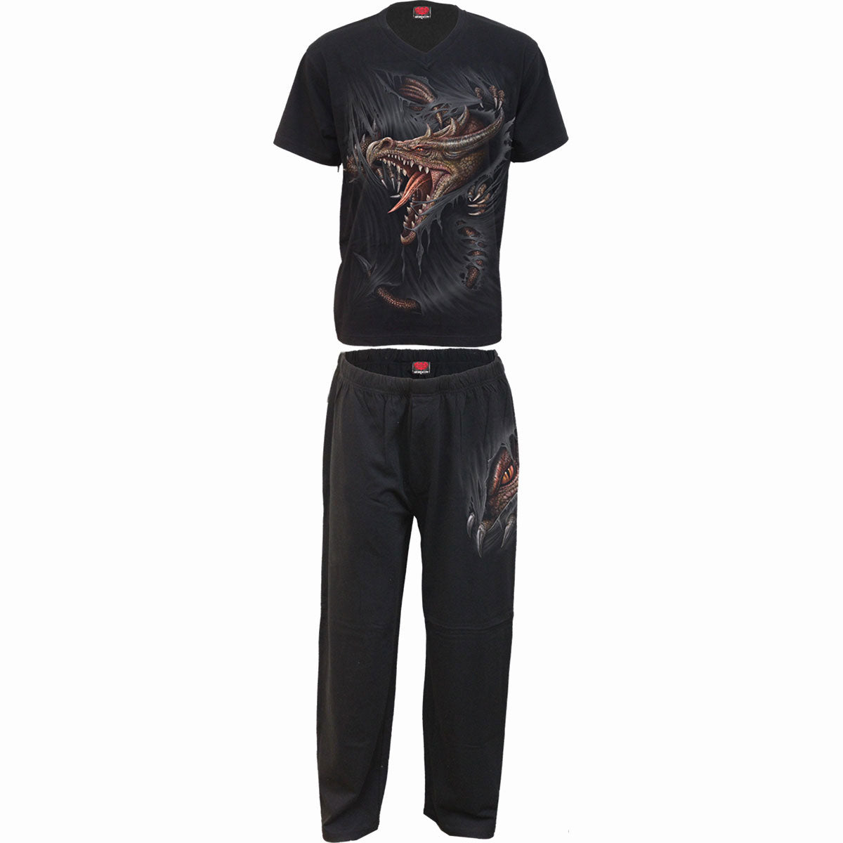 Spiral 4 Piece Gothic Pyjama Set: Breaking Out