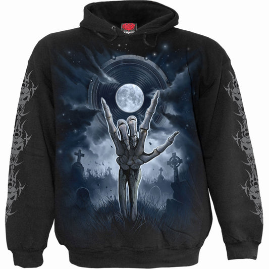 Spiral Pullover Hoodie: Grim Rocker