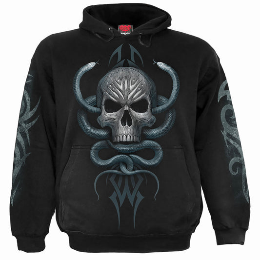 Spiral Pullover Hoodie: Stone Gaze