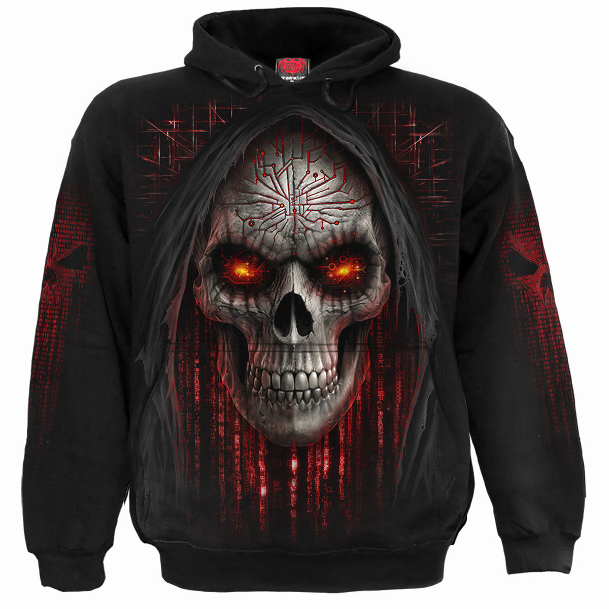 Spiral Pullover Hoodie: Cyber Death