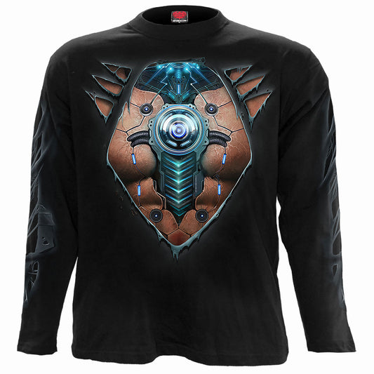 Spiral Long Sleeve T-Shirt: Cyber Skin