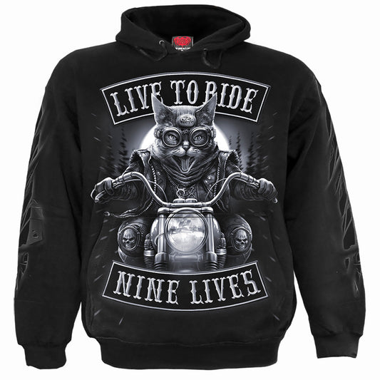 Spiral Pullover Hoodie: Nine Lives