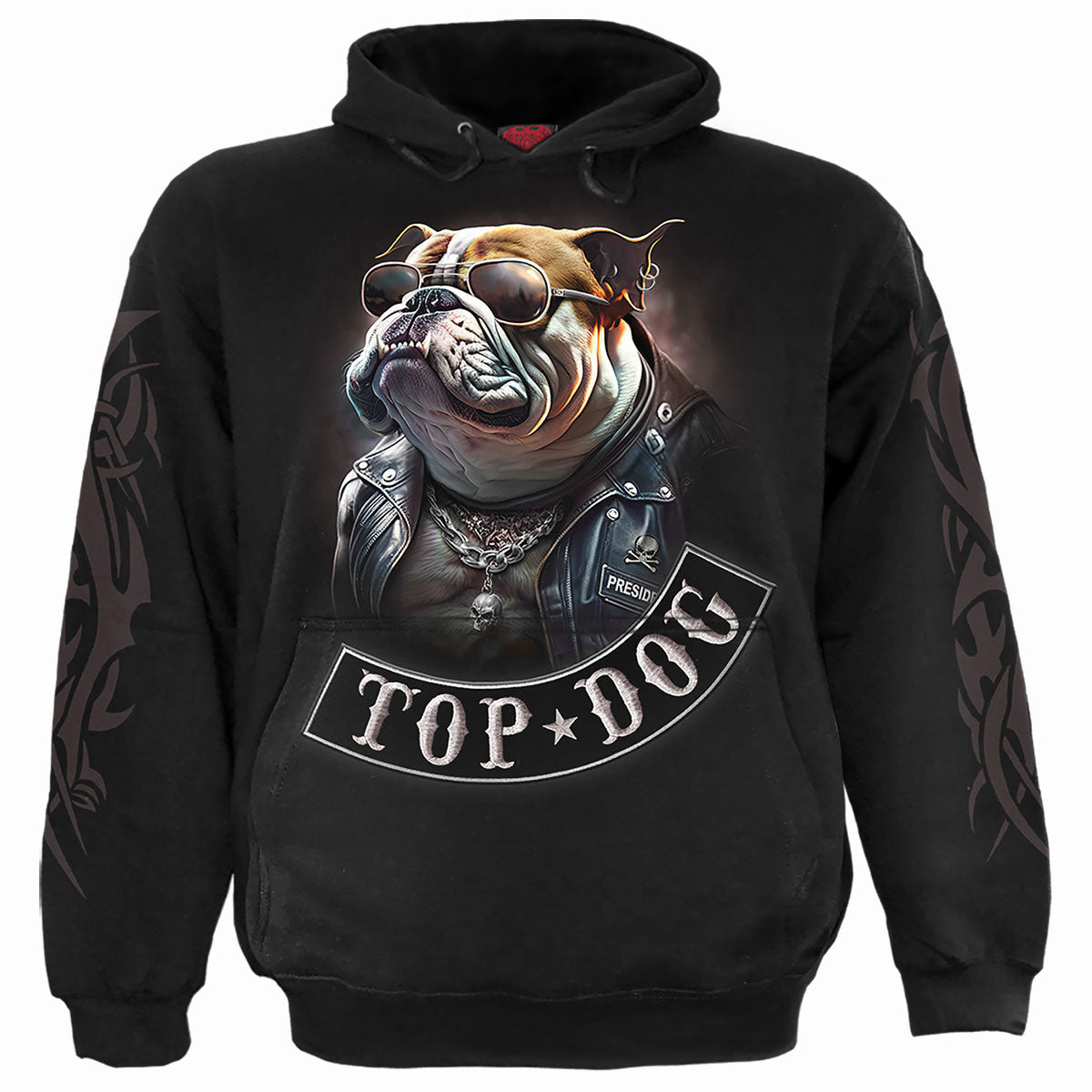 Spiral Pullover Hoodie: Top Dog