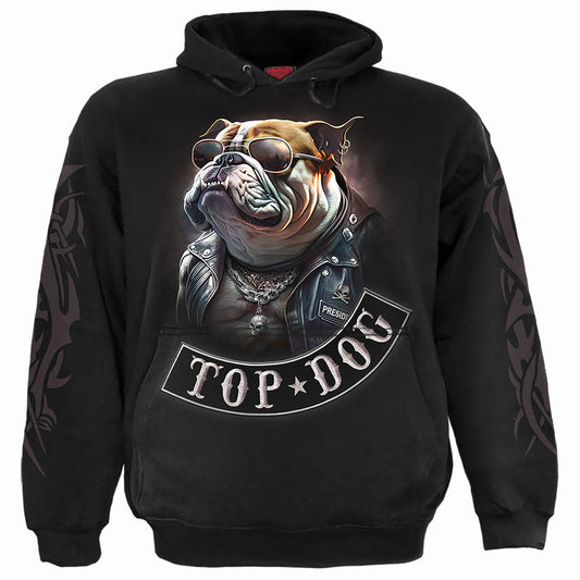 Spiral Pullover Hoodie: Top Dog
