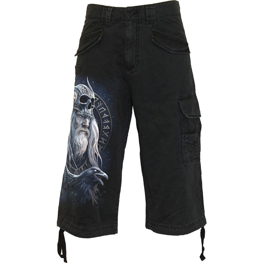 Spiral Vintage Cargo Shorts: Odin's Warrior