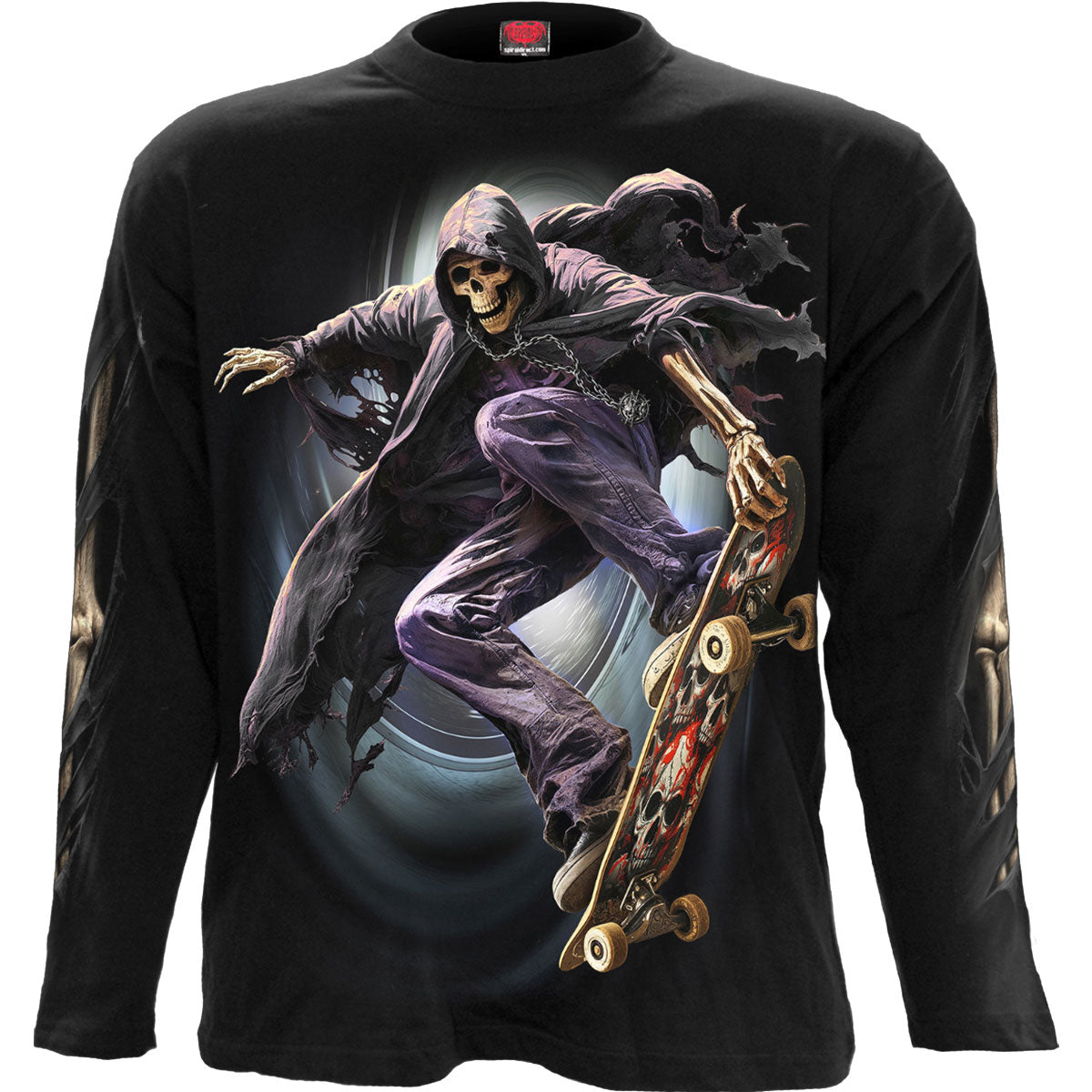 Spiral Long Sleeve T-Shirt: Soul Boarder