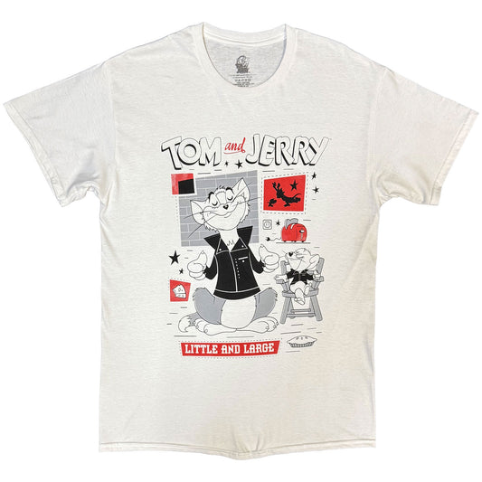 Tom & Jerry T-Shirt: Little & Large Squares