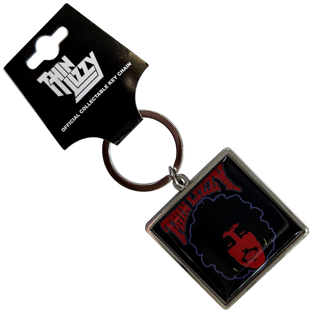 Thin Lizzy Keychain: Phil & Logo Red
