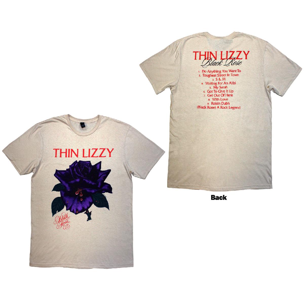 Thin Lizzy T-Shirt: Black Rose Tracklist
