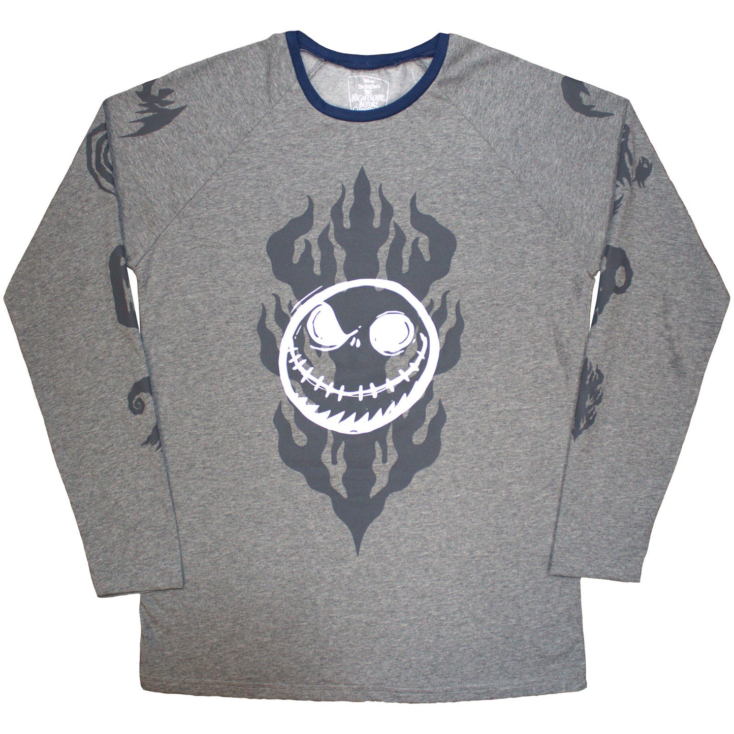The Nightmare Before Christmas Long Sleeve T-Shirt: Flaming Jack