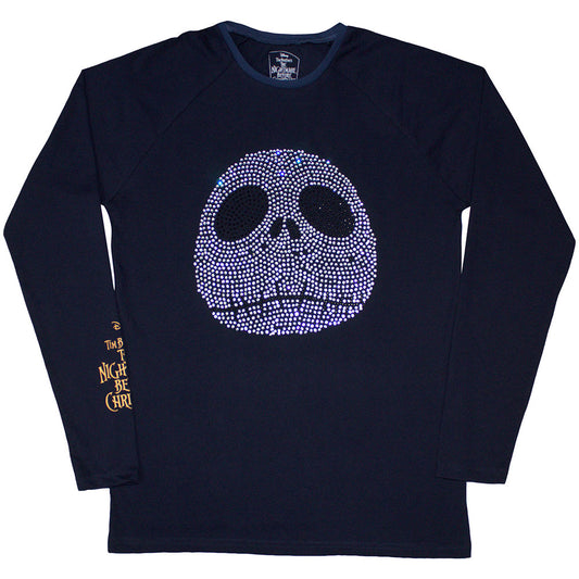 The Nightmare Before Christmas Long Sleeve T-Shirt: Rhinestone Jack