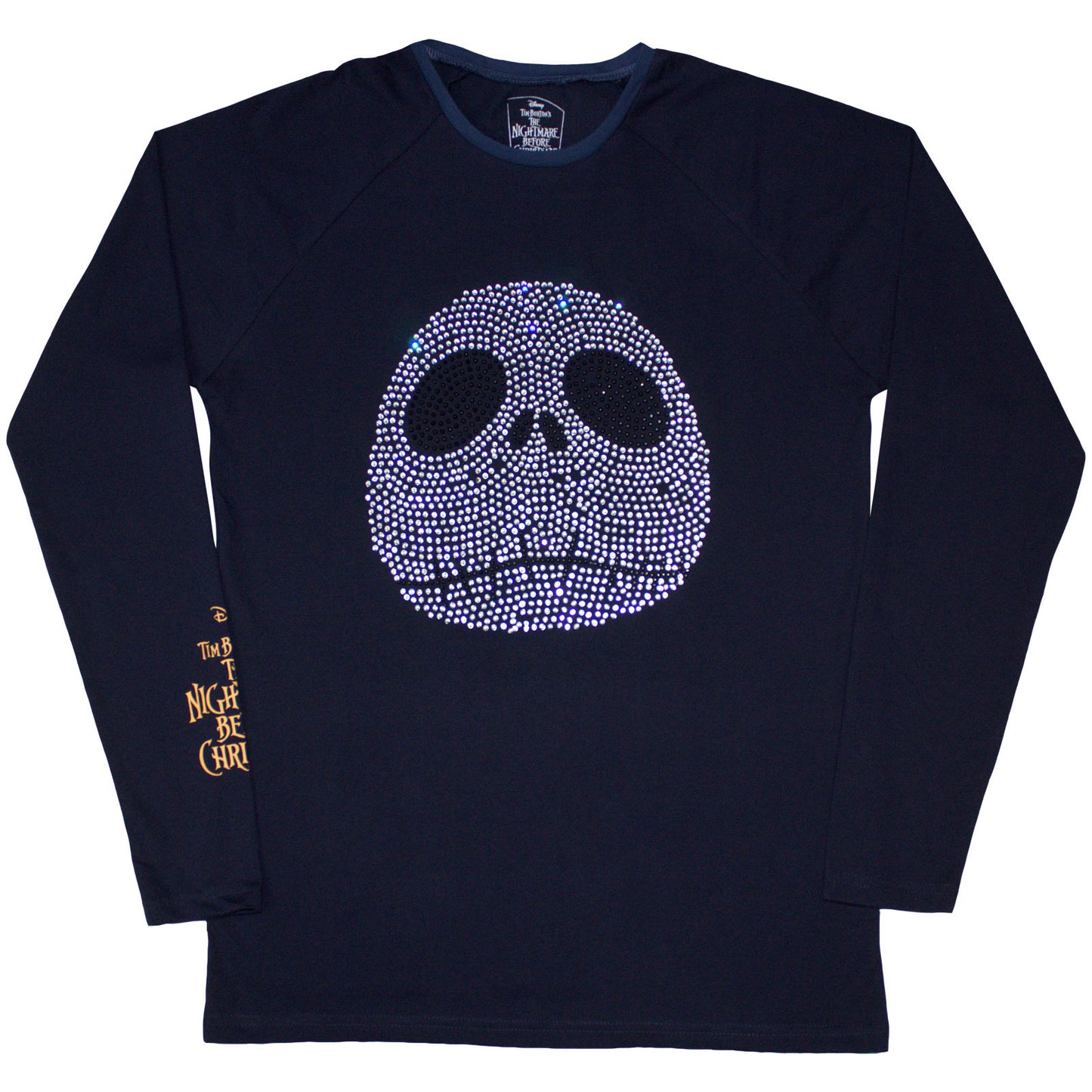 The Nightmare Before Christmas Long Sleeve T-Shirt: Rhinestone Jack