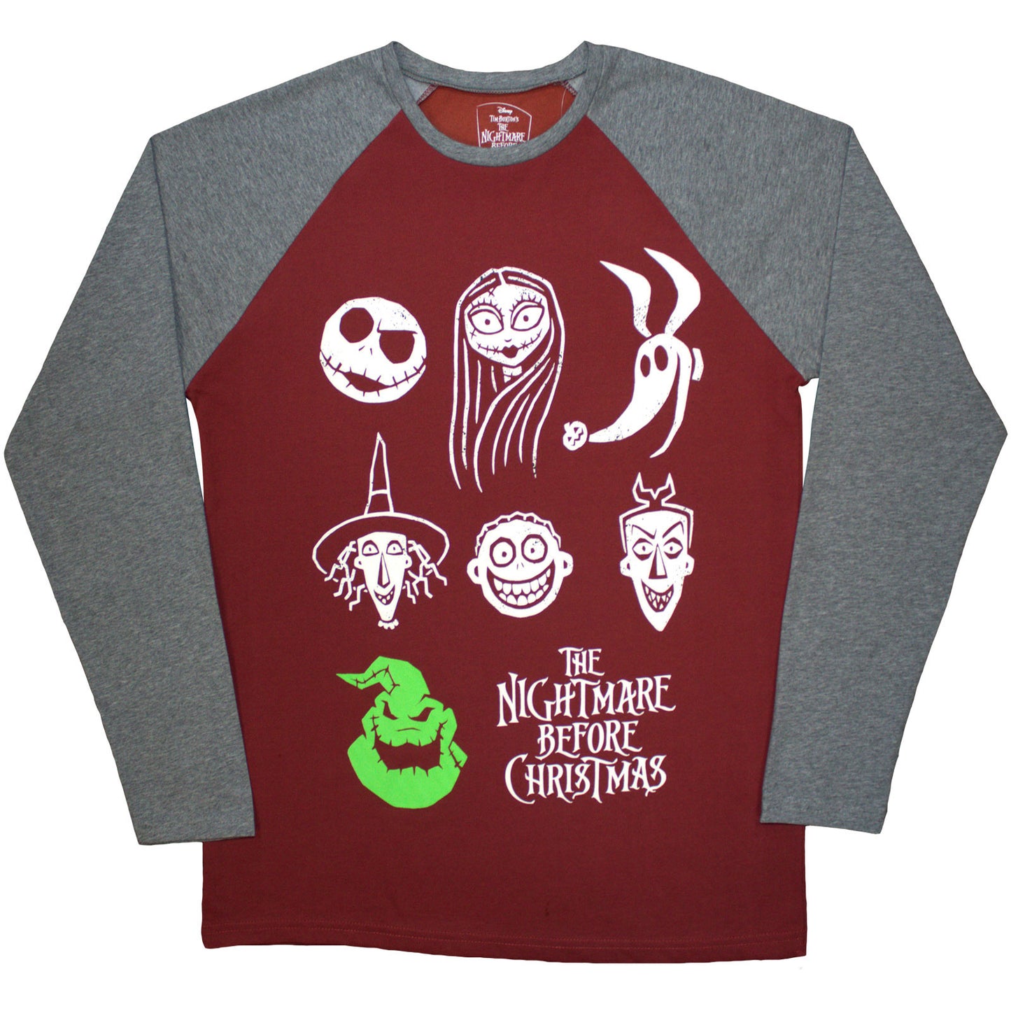 The Nightmare Before Christmas T-Shirt: Stacked Faces
