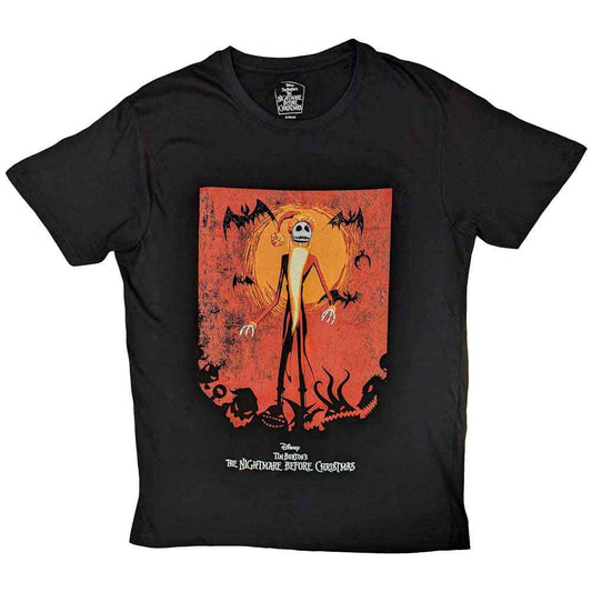 The Nightmare Before Christmas T-Shirt: Jack Orange Sun & Logo