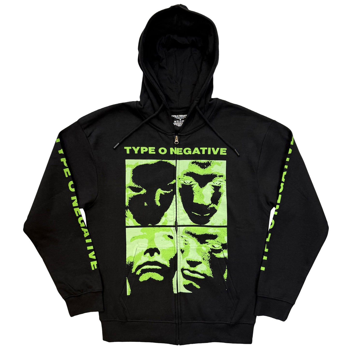 Type O Negative Zipped Hoodie: Faces