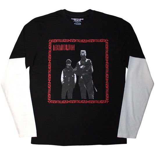 Twenty One Pilots Layered Long Sleeve T-Shirt: Run Frame