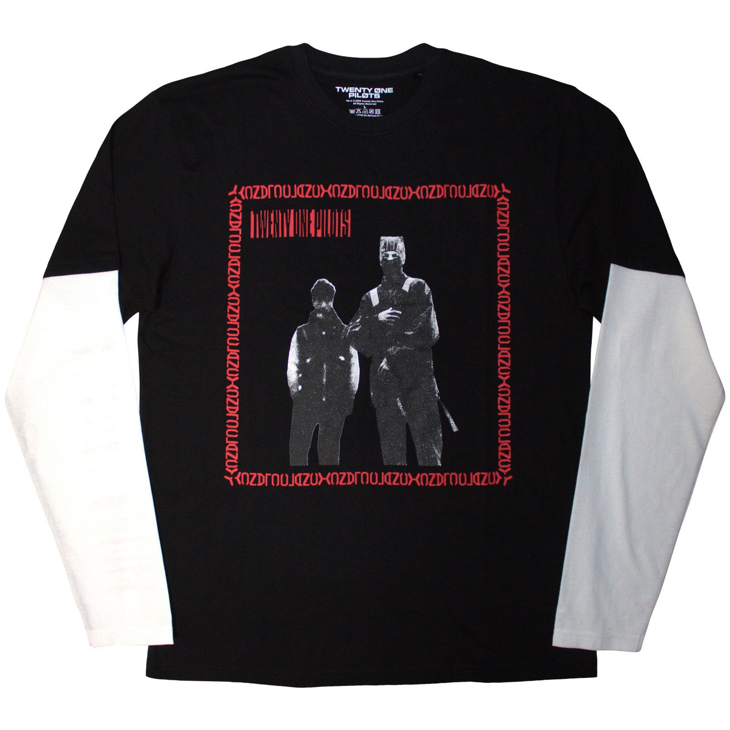 Twenty One Pilots Layered Long Sleeve T-Shirt: Run Frame